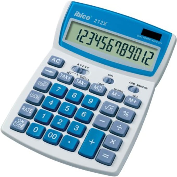 Rekenmachine ibico 212x