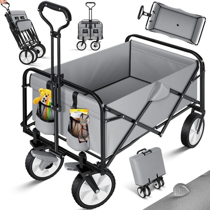 Bolderkar Opvouwbaar Luchtbanden - Strandwagen - Bolderwagen