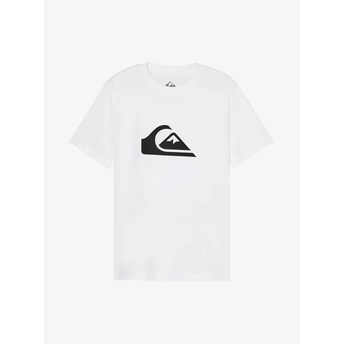 Quiksilver Ev Comp Logo T-shirt Met Korte Mouwen Wit 16 Years Jongens