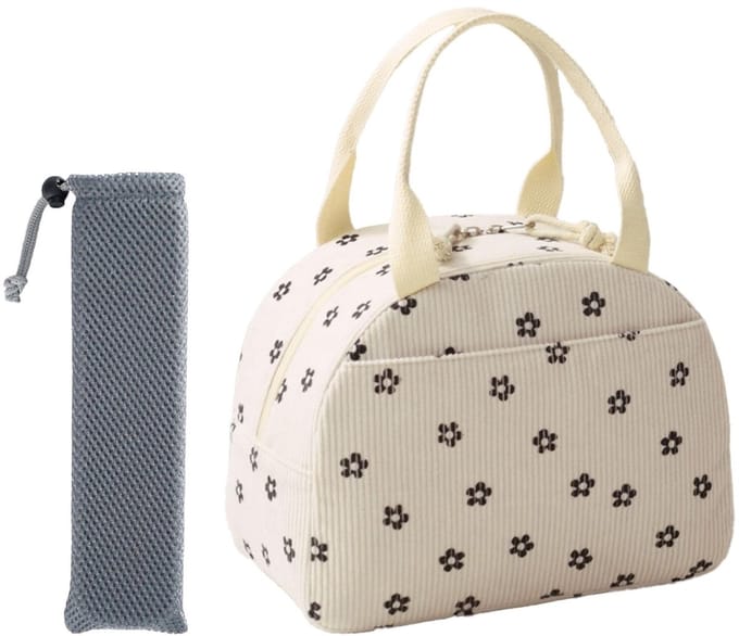 Dailygoods- Lunchtas Geïsoleerd - Corduroy - Herbruikbaar - Lekvrij