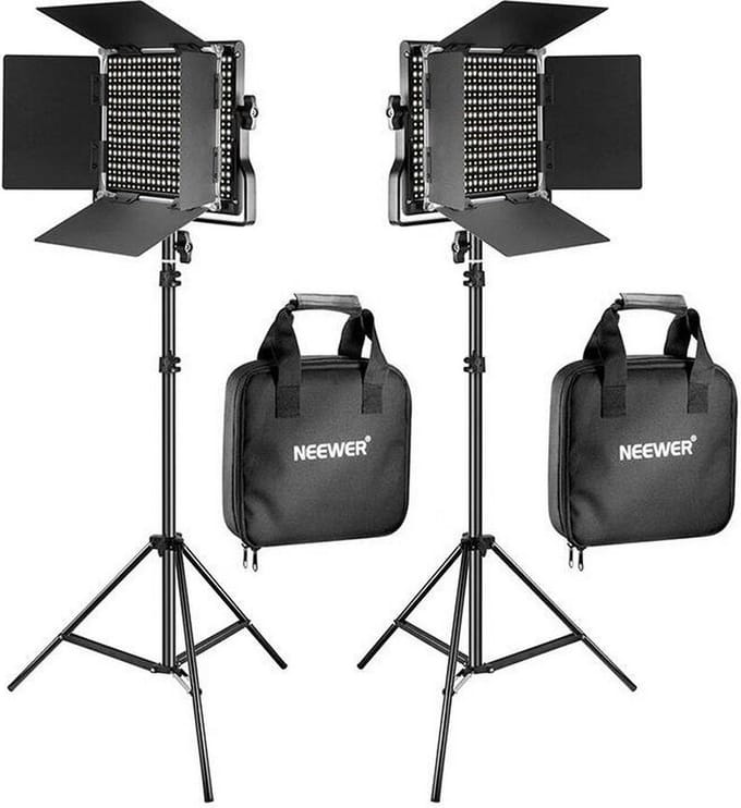 Neewer Kit 660 Bi Color LED two lamps 40W 3200-56