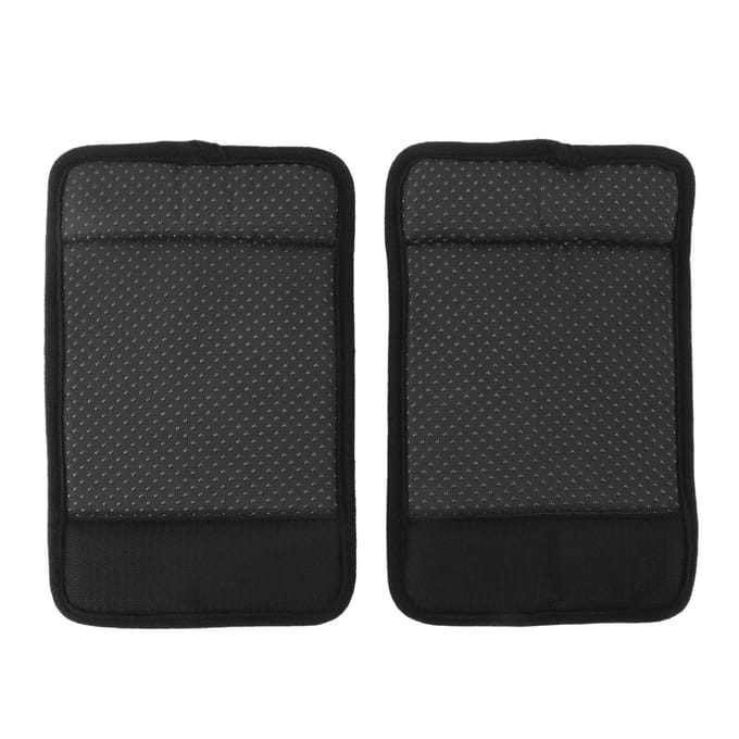 2pcs Walker Handle Cushions Padded Hand Covers Moisture Wicking Washable Handle Pad Grips for black