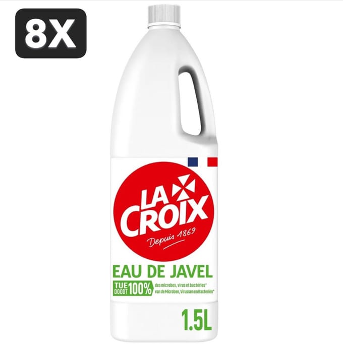 8 x La Croix Javel Bleekwater 1,5L