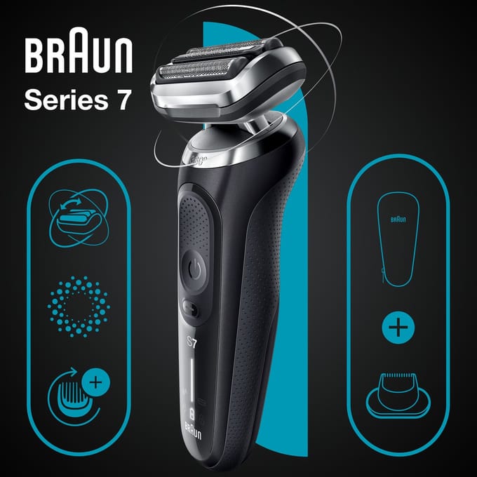 Braun Series 7 71-N1200s - Elektrisch Scheerapparaat - Met Precisietrimmer - Zwart