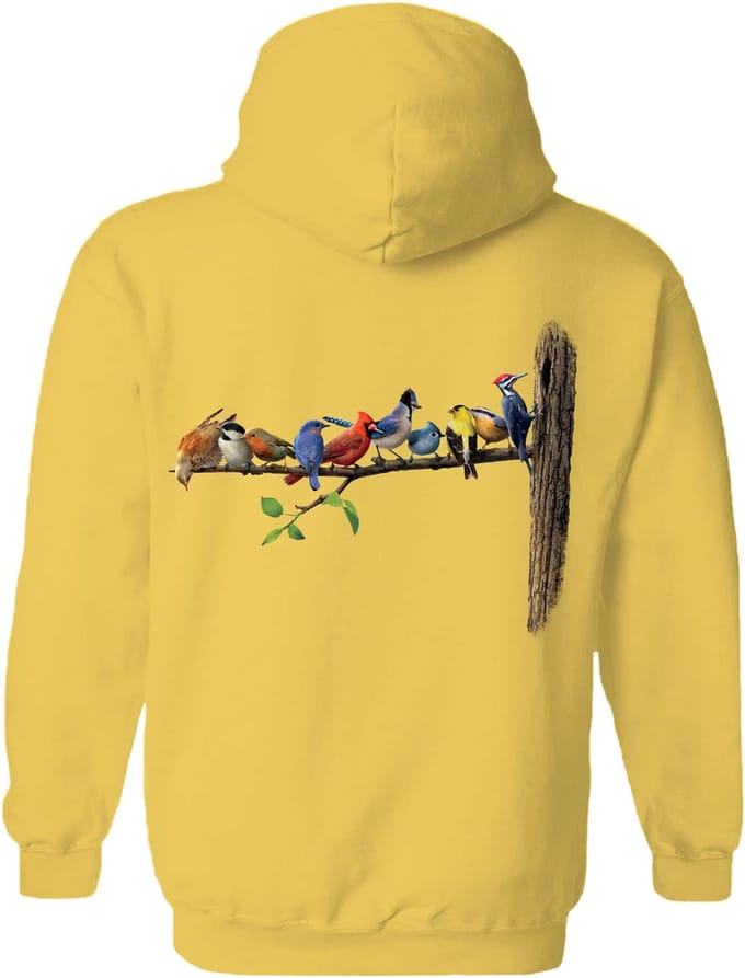 Vogels Birds The Coloured House Hoodie M