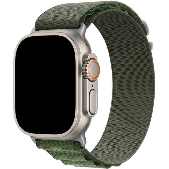 2+1 | Apple Watch Bandje Alpine - Nylon - Groen