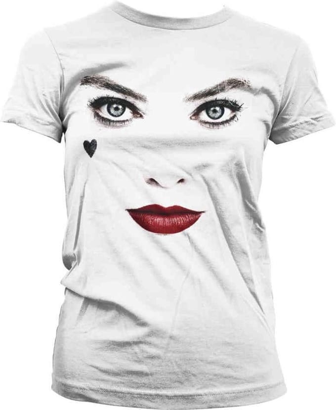 DC Comics Harley Quinn Dames Tshirt -2XL- Birds Of Prey - Face-Up Wit