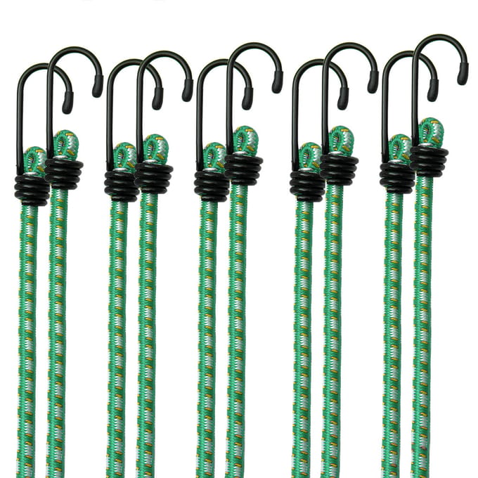 Bagagespin Met Haken 10 stuks Elastiek/Metaal 61cm