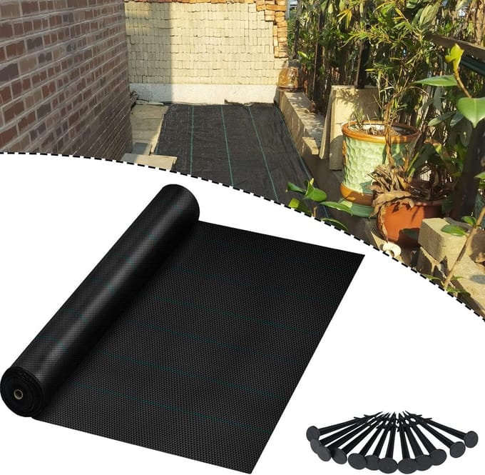 Waterdoorlatend Onkruiddoek 100 g/m² - Sterk en UV-bestendig
