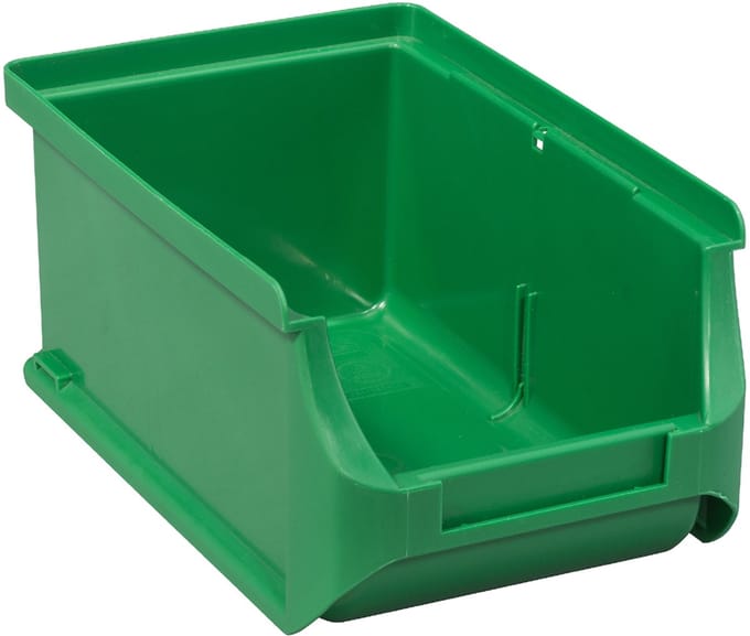 allit open fronted storage bin ProfiPlus Box 2, gemaakt van PP, geel