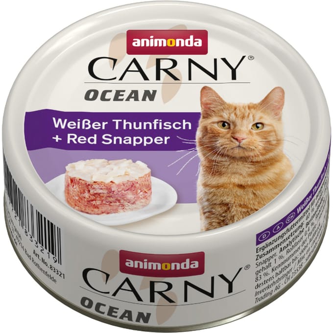 animonda Carny Ocean 12 x 80 g Kattenvoer - Witte tonijn + rode snapper