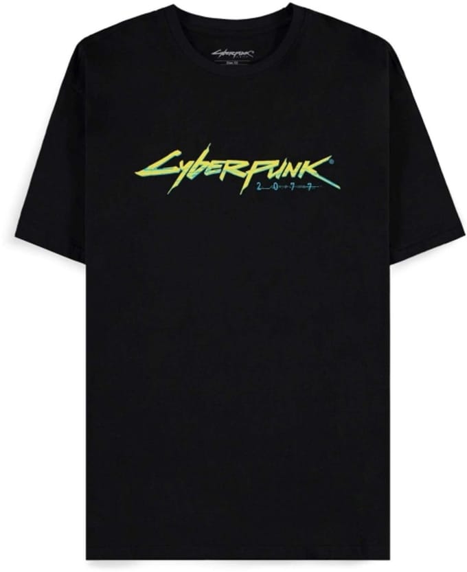 Cyberpunk 2077 - Logo Heren Tshirt - M - Zwart