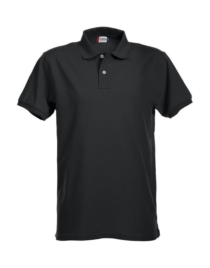 Clique Stretch Premium Polo 028240 - Zwart - S