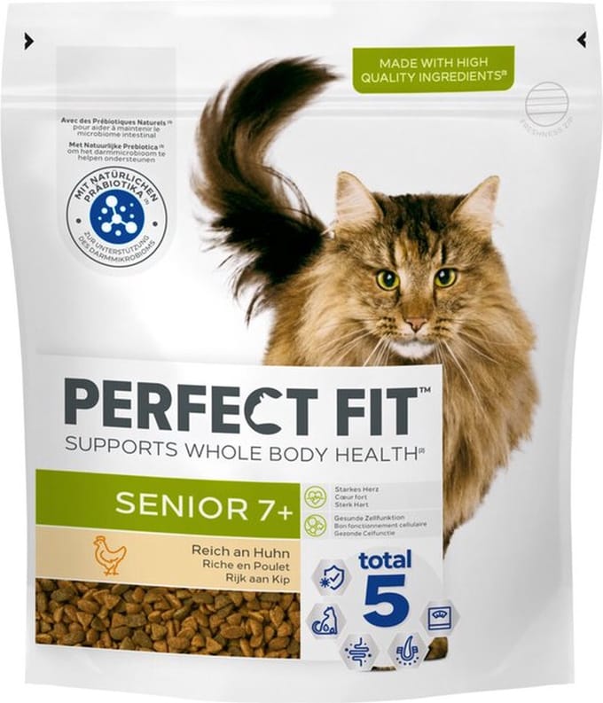 2x Perfect Fit Kattenbrokken - Senior 7+ - Kip - 750g