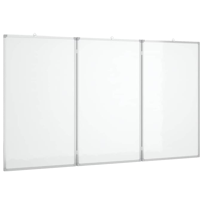 vidaXL - Whiteboard - magnetisch - inklapbaar - 180x100x1,7 - cm - aluminium