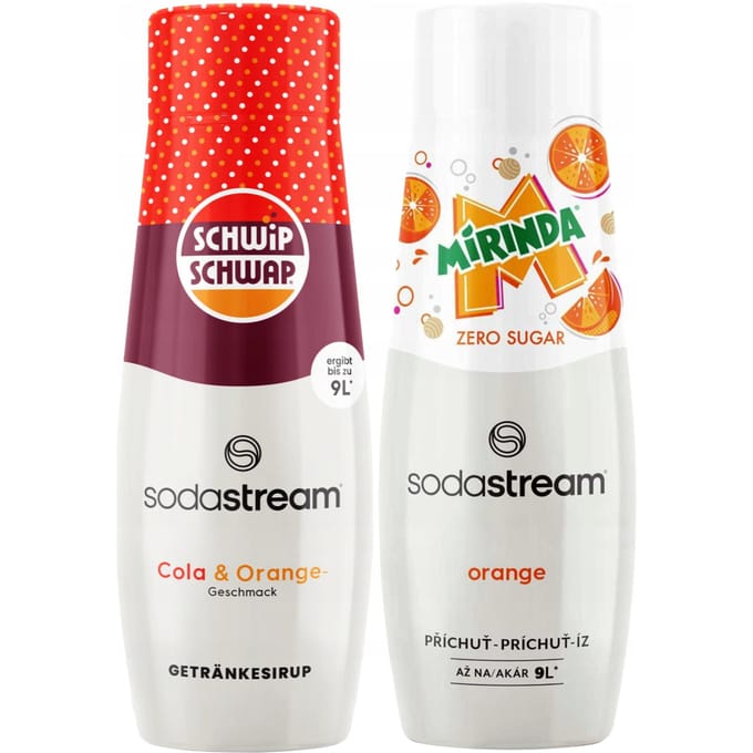 Sodastream - set- Cola - oranje- Mirinda Zero