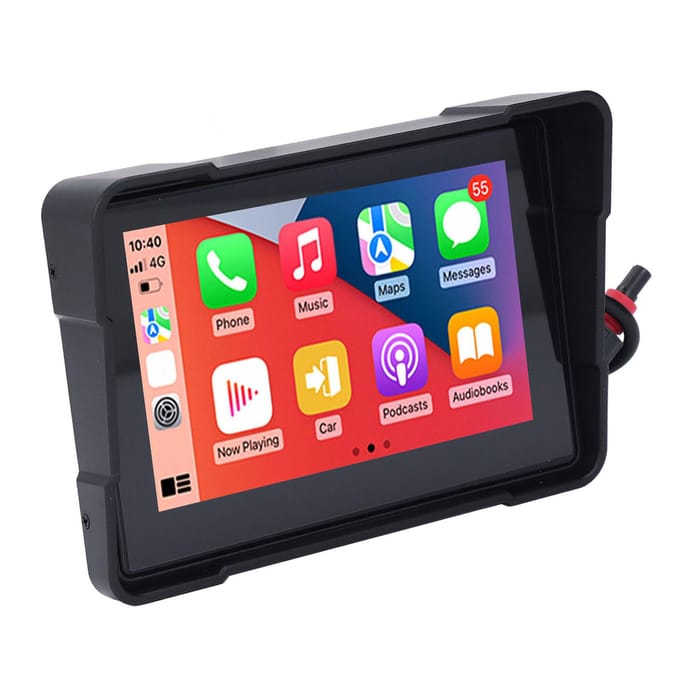 Motorfiets Scherm voor Carplay Draadloos voor Android Auto 5in IPS Touchscreen Waterbestendig