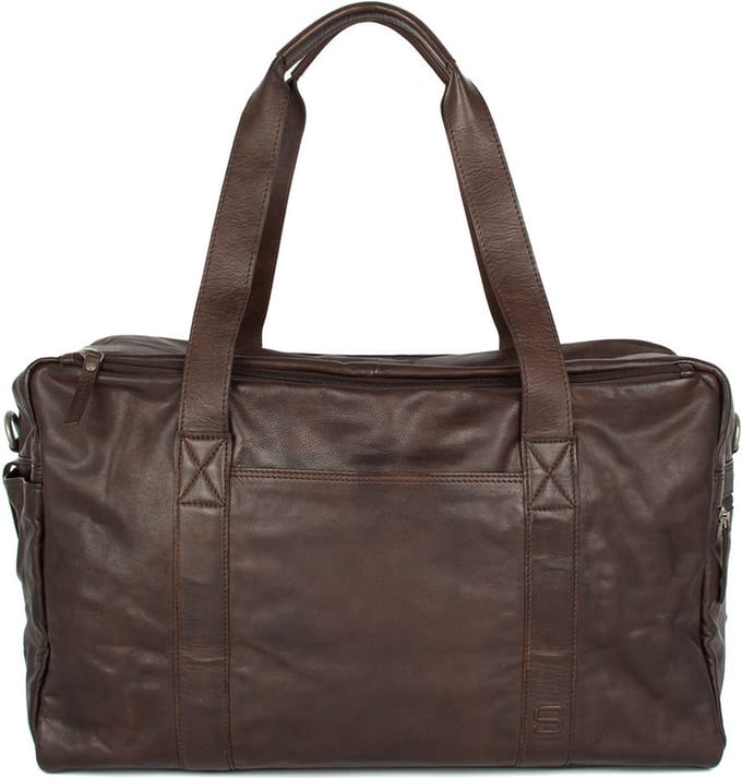 Leren Weekendtas - 17 inch - Brian - Donkerbruin