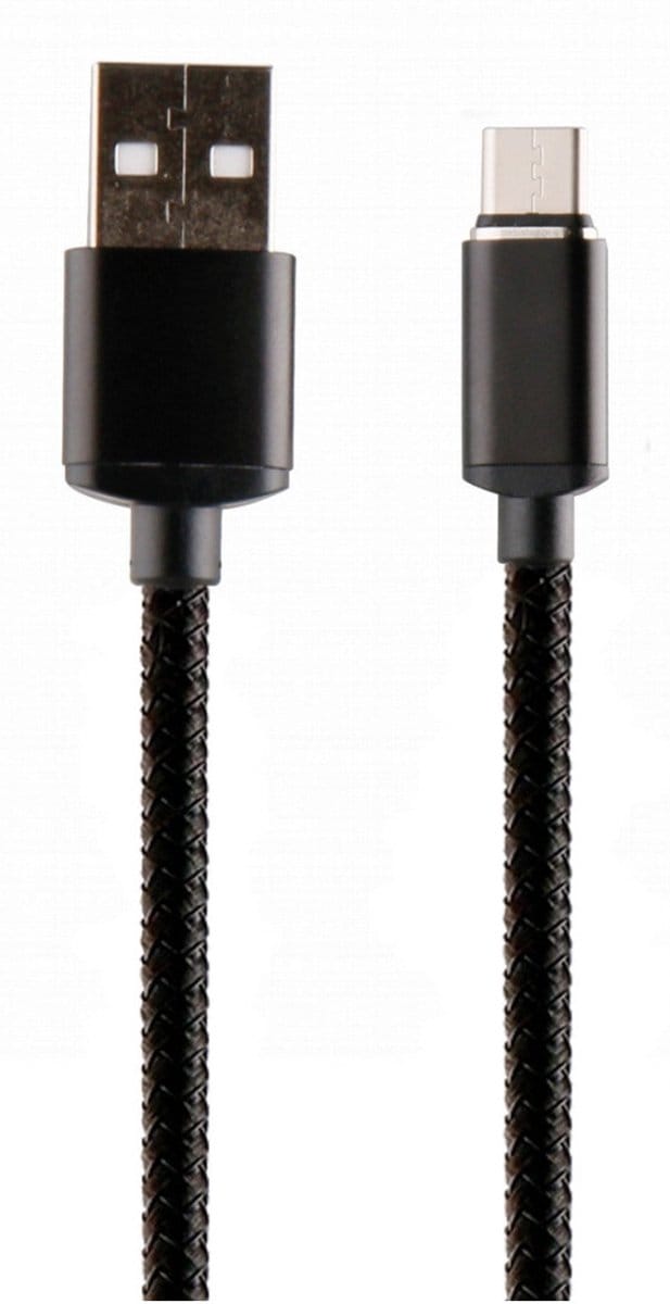 Muvit Usb-magnetische Connector Kabel Naar Type C 1.2 M 2a Zwart