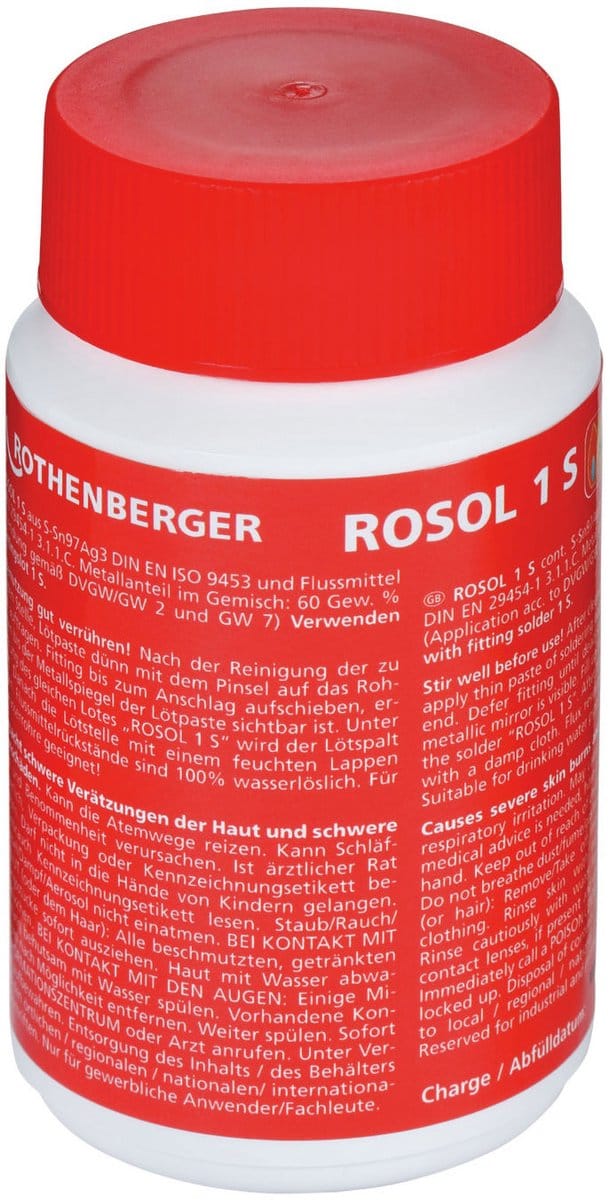 ROTHENBERGER Soldeerpasta voor fittingen ROSOL 1S, 250g - 45220