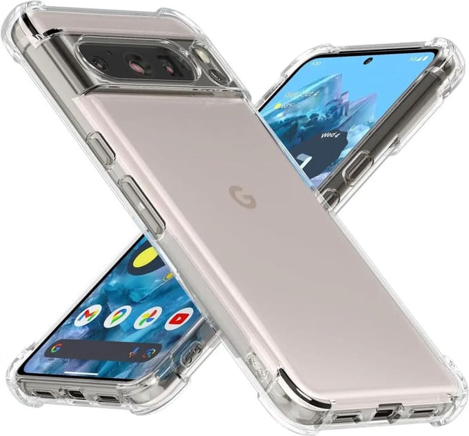 Google Pixel 8 Pro Hoesje Schokbestendig en Dun TPU Transparant
