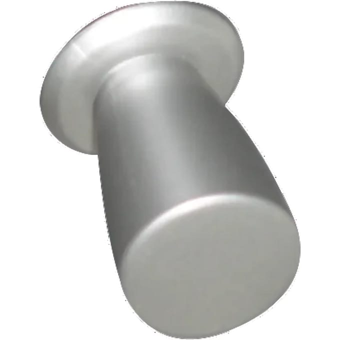 Bertomani Meubelknop - Kunststof - Zilverkleurig - 15mm - Set Van 2