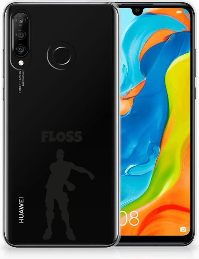 Huawei P30 Lite Telefoonhoesje met Naam Floss