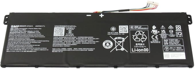 Acer AP23A7L Batterij - 53Wh