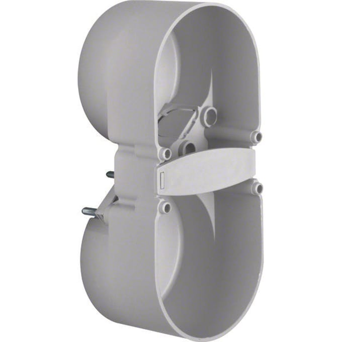 Hager Berker Integro 2-Gang Contact Protection Box Grey - 9191501 - E3H65