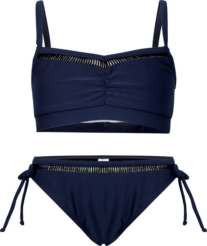 Bikini classic met kant detail - Donkerblauw 170-176