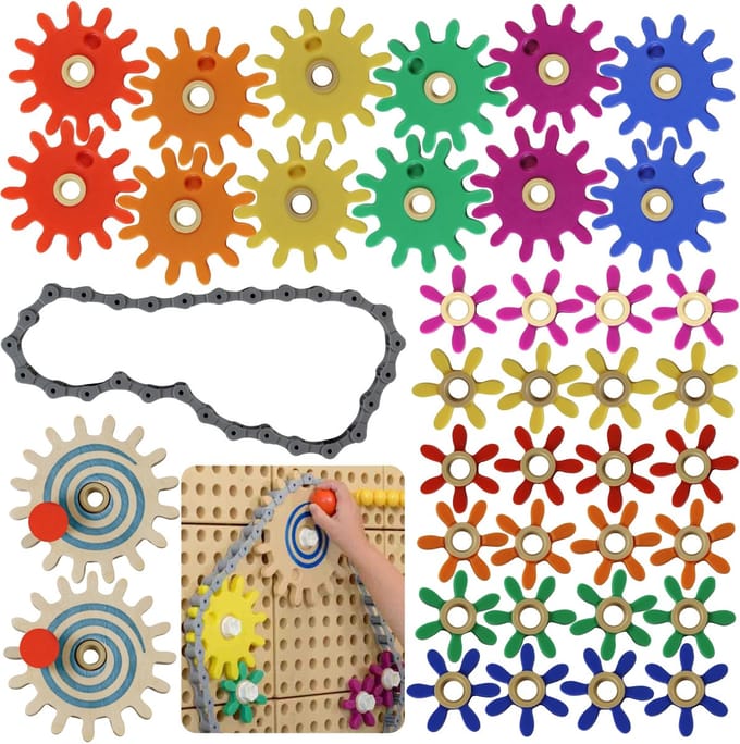 Masterkidz Gears Bouw je eigen mechanisme - Stem Science and Creativity Board