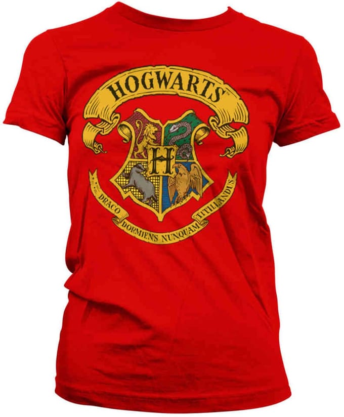 Harry Potter Dames Tshirt -M- Hogwarts Crest Zwart