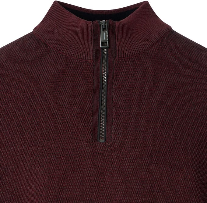 CASA MODA comfort fit schipperstrui - bordeaux