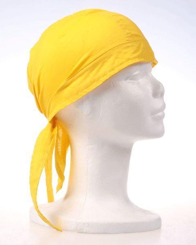 Gele bandana luxe kwaliteit