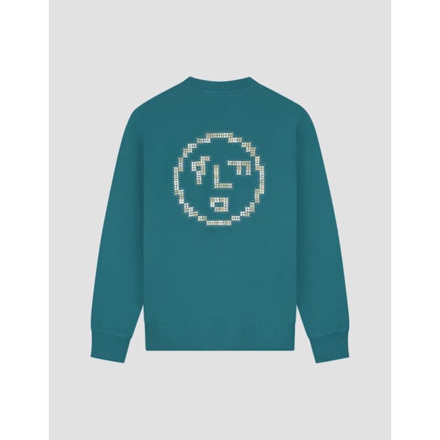 Olaf Dotted Face Crewneck Sweaters Groen M250200