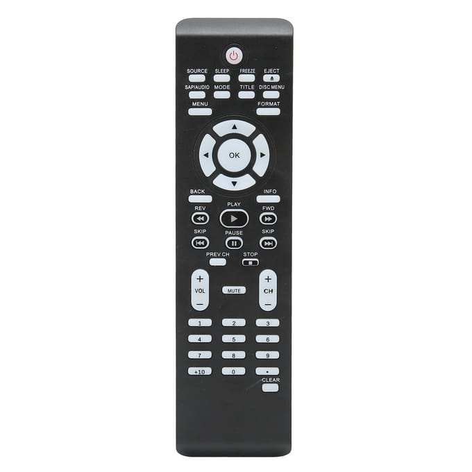 Télécommande de télévision de remplacement Télécommande TV pour Magnavox pour Philips NF801UD 19MD301BF7 white
