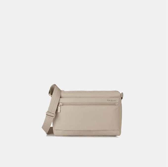 Hedgren Eye Medium Dames Crossbodytas met RFID-bescherming – Middelgroot – Cashmere Beige