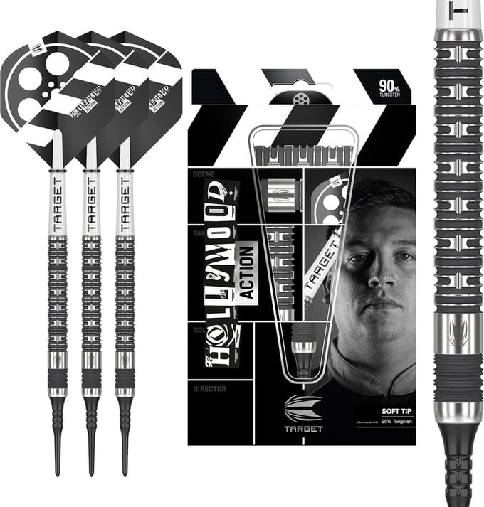 90% Tungsten Soft Tip Dartpijlen met Diepe Groeven en Titanium Nitride Coating