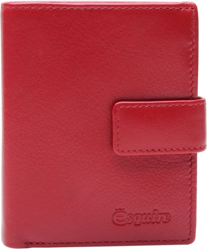 Esquire Leren Portemonnee Viktoria 62 Wallet Red Donkerrood