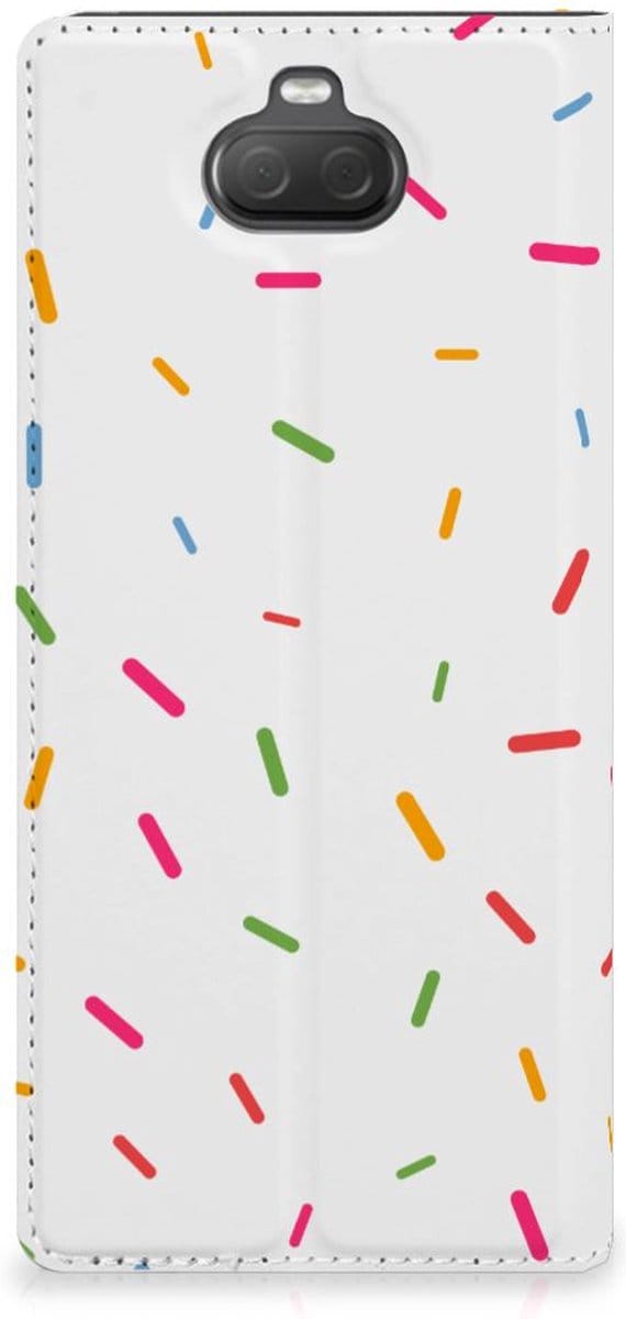 Sony Xperia 10 Plus Flip Style Cover Donut Roze