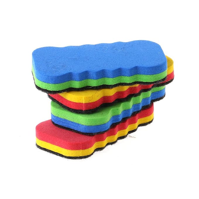 1 gomme colorée pour tableau blanc pour tableau sec, fournitures scolaires et de bureau multicolores blue