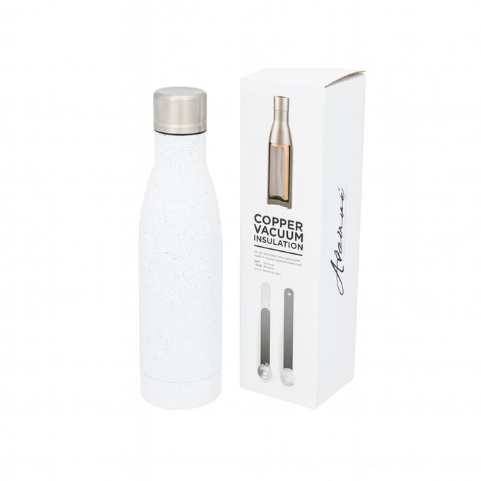 Avenue Thermosfles - 500ml - Koper Vacuüm – Wit Gespikkeld