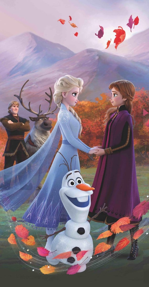 Disney Frozen Strandlaken Wind - 70 x 140 cm - Katoen