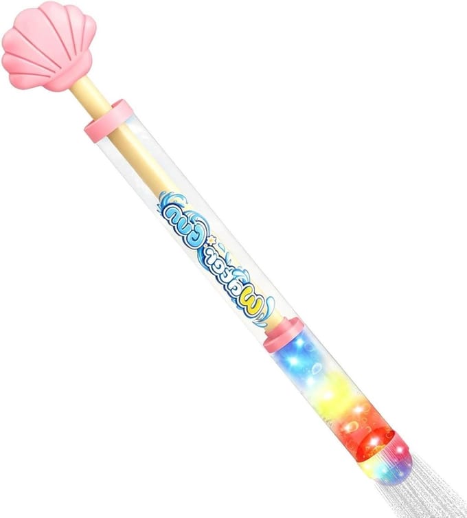 Waterspeelgoed - Waterpistool - Buiten spelen - Oplichtende LED - 35 cm - Roze