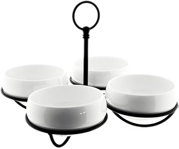 Belicia - Snackschalen Set - Serveerschaal - 5-delig - Porselein