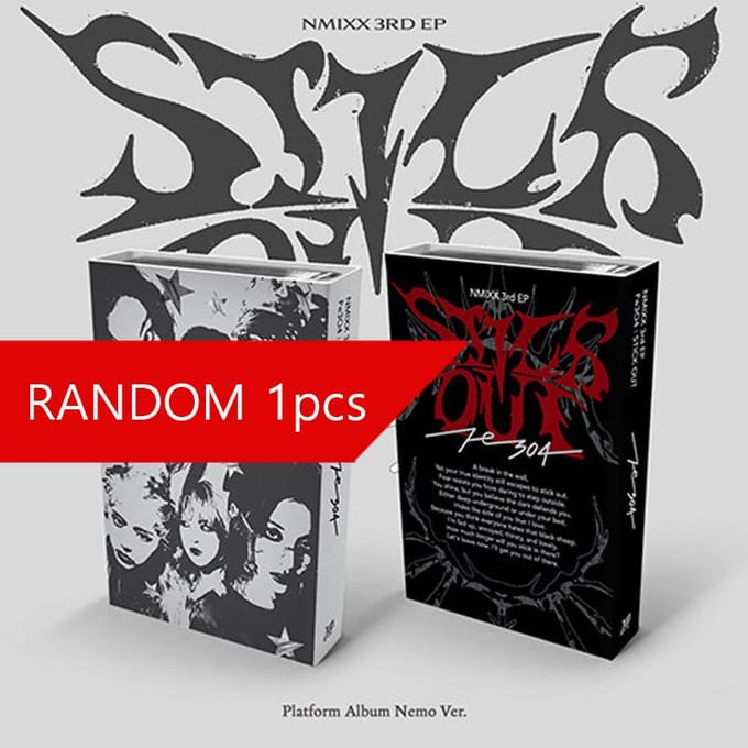 NMIXX-Fe3O4: BLIJF OPVALLEN (Platform Album Nemo Ver.) RANDOM 1PCS black