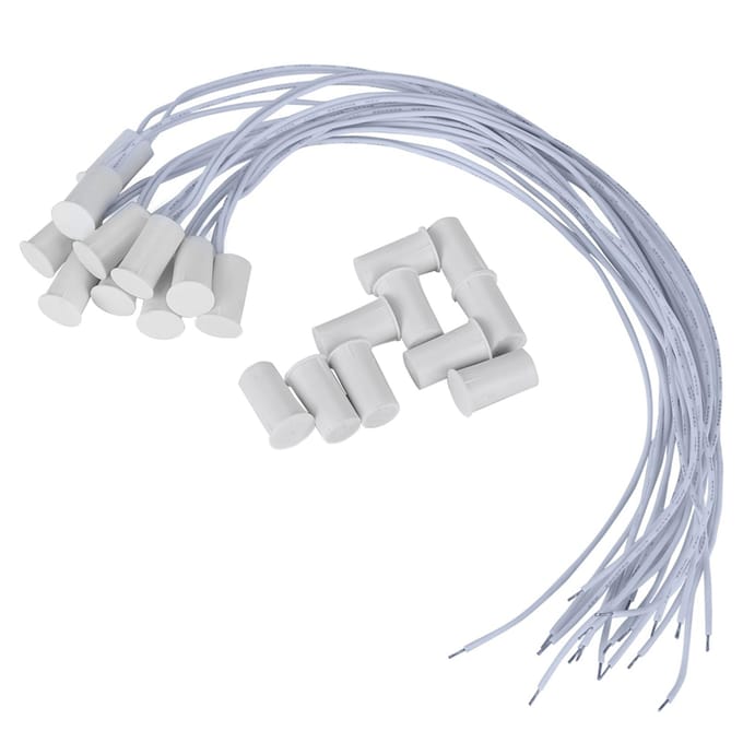 10 stuks Bedrade Deur Raam Sensor Magnetische Schakelaar voor Huis Alarmsysteem white