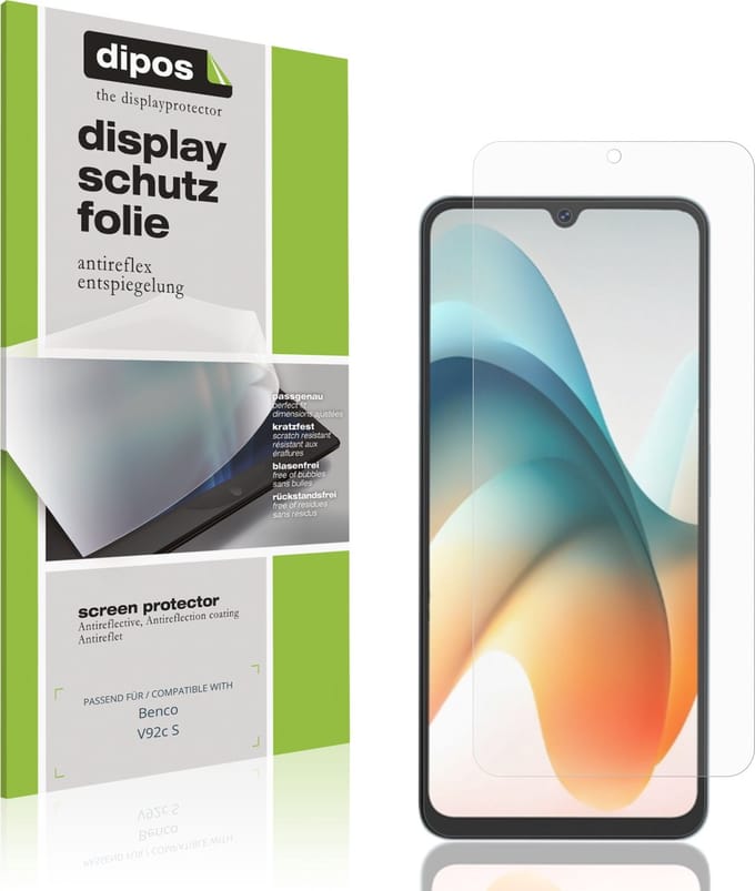 dipos – 4x Matte Beschermfolie geschikt voor Benco V92c S | Krasbestendige & antireflecterende Screenprotector Ultra-Thin
