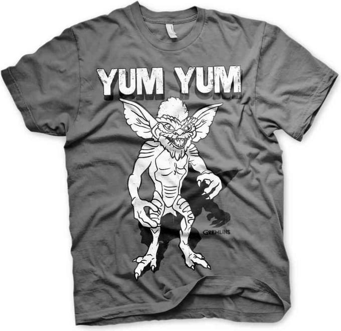 Gremlins Heren Tshirt -S- Yum Yum Grijs
