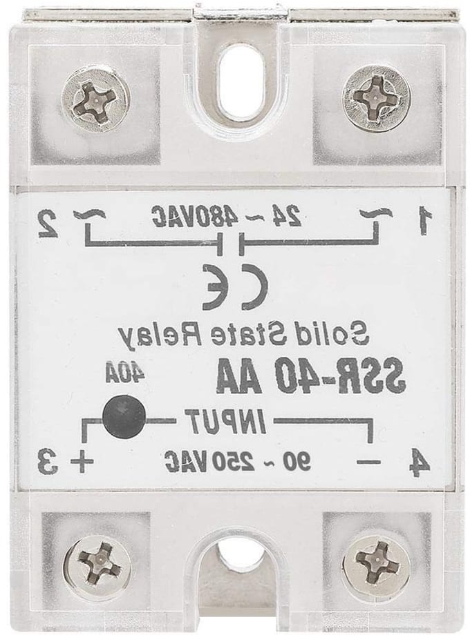 40A Solid State Relay Module voor AC-toepassingen, 90-250V Ingang en 24-480V Uitgang, LED Indicator en Duurzaam Ontwerp